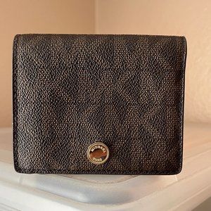 MICHAEL Michael Kors Jet Set Travel Bifold Wallet - Brown - Vintage